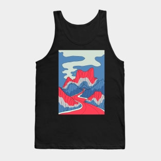 The red, white and blue lands Tank Top